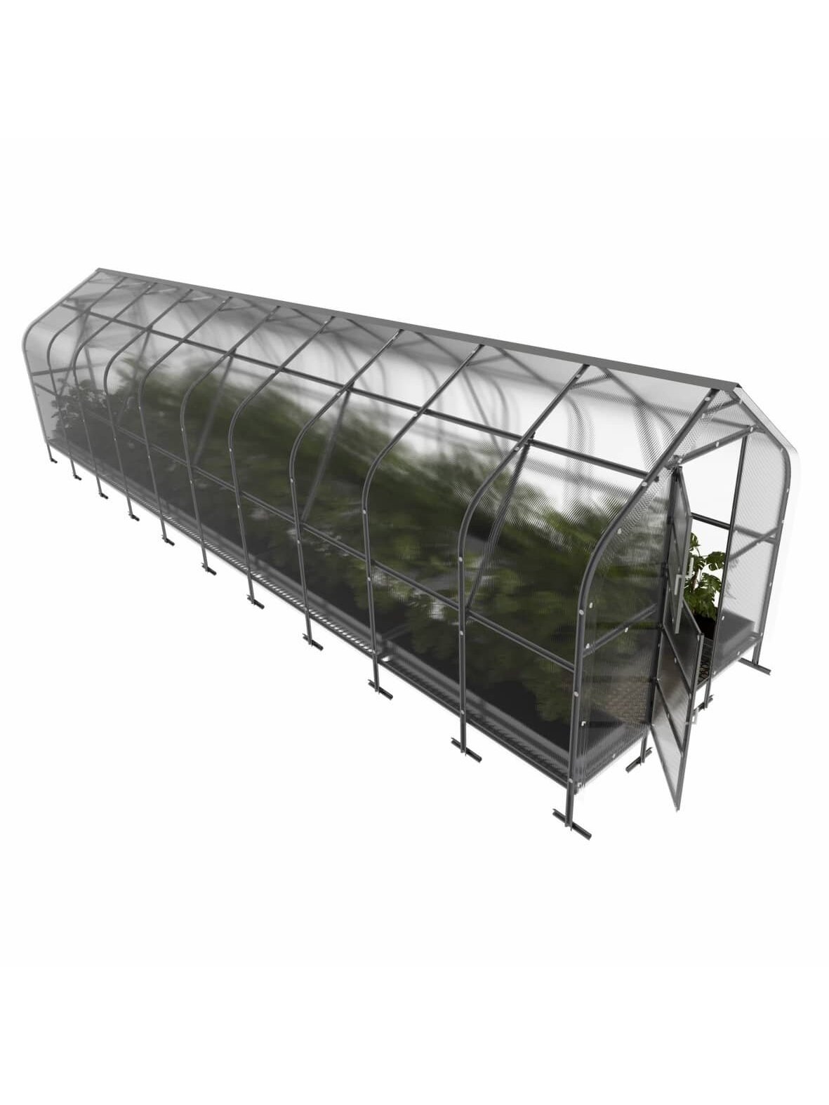 Šiltnamis KLASIKA Drop - 6 mm storio kanalinis polikarbonatas - 2,5 x 12 m (30 m²) 1 Šiltnamis KLASIKA Drop - 6 mm storio kanalinis polikarbonatas - 2,5 x 12 m (30 m²) 1