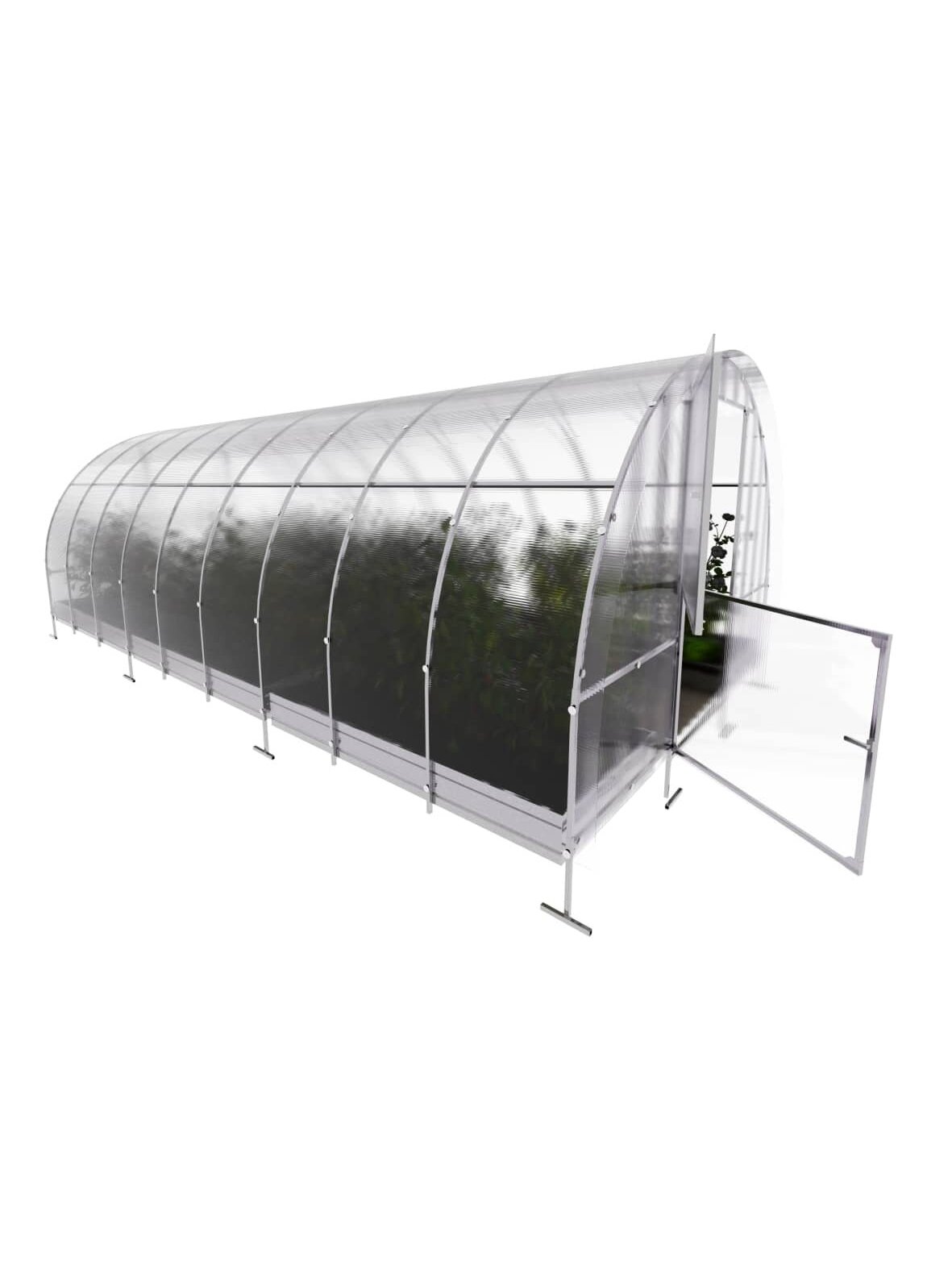 Šiltnamis KLASIKA EASY - 4 mm storio kanalinis polikarbonatas - 3 x 6 m (18 m²) 2
