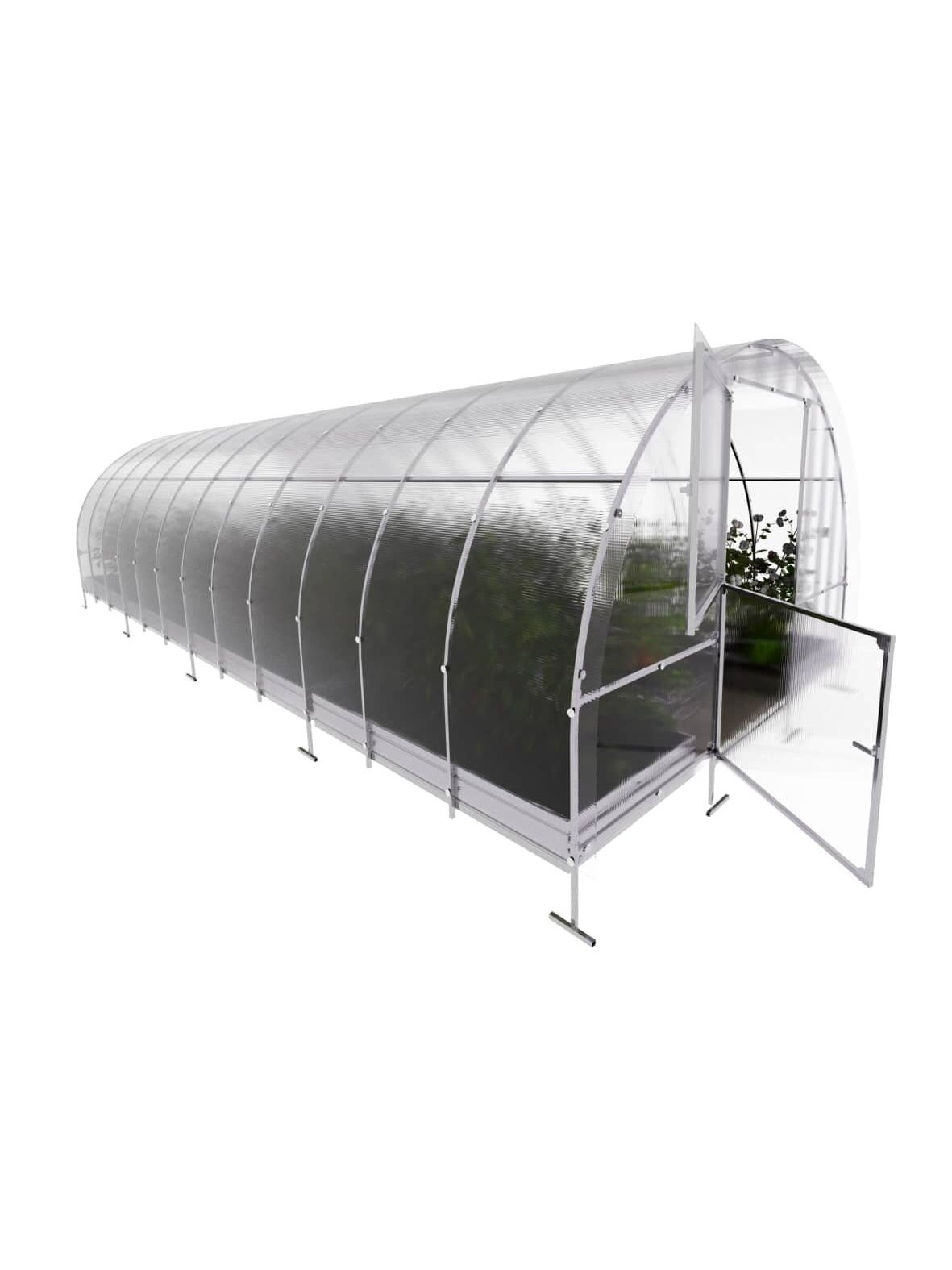 Šiltnamis KLASIKA EASY - 6 mm storio kanalinis polikarbonatas - 3 x 8 m (24 m²) 2