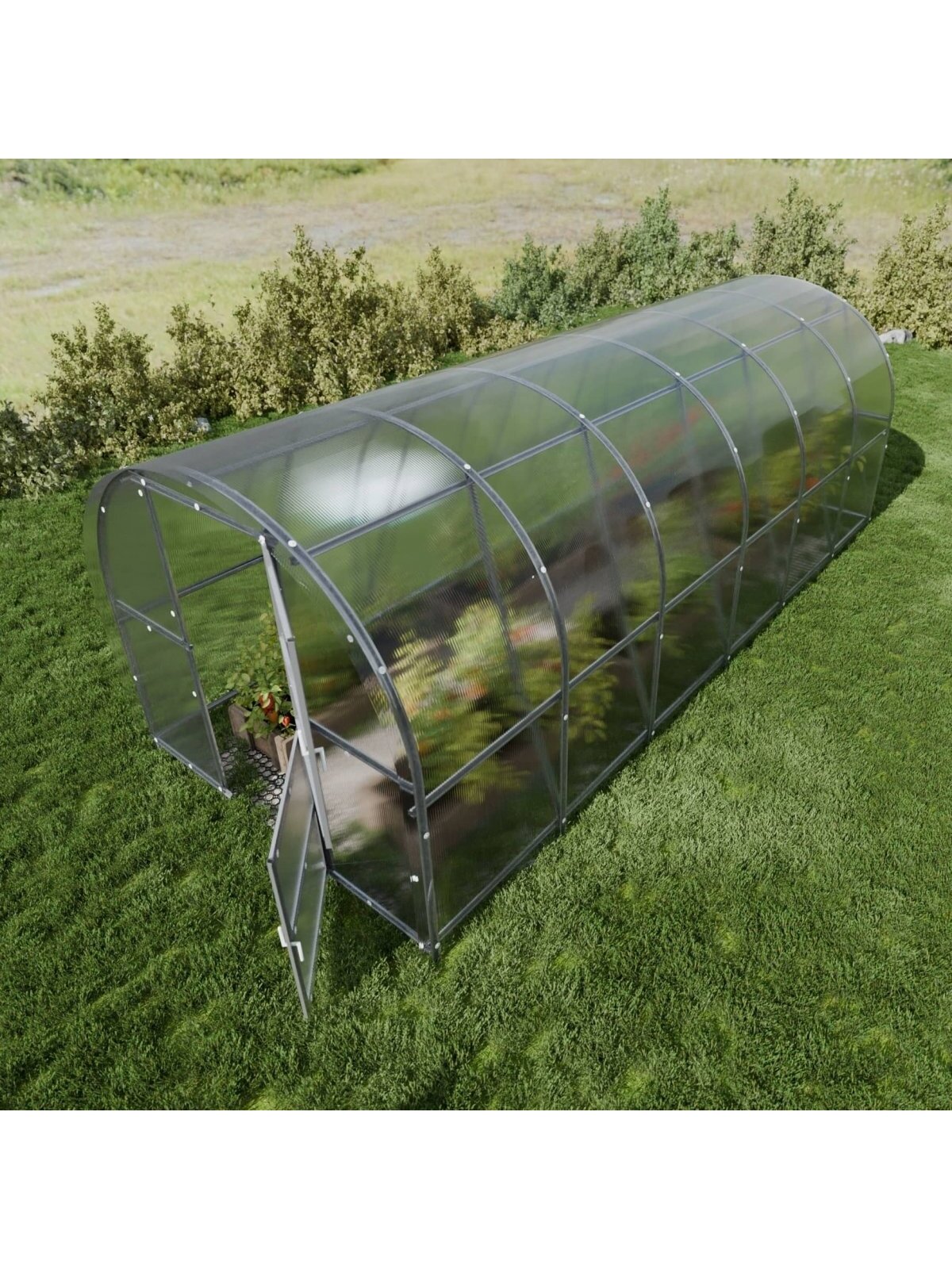 Šiltnamis Baltic LT - 4 mm storio kanalinis polikarbonatas - 3 x 12 m (36 m²) 6 Šiltnamis Baltic LT - 4 mm storio kanalinis polikarbonatas - 3 x 12 m (36 m²) 6
