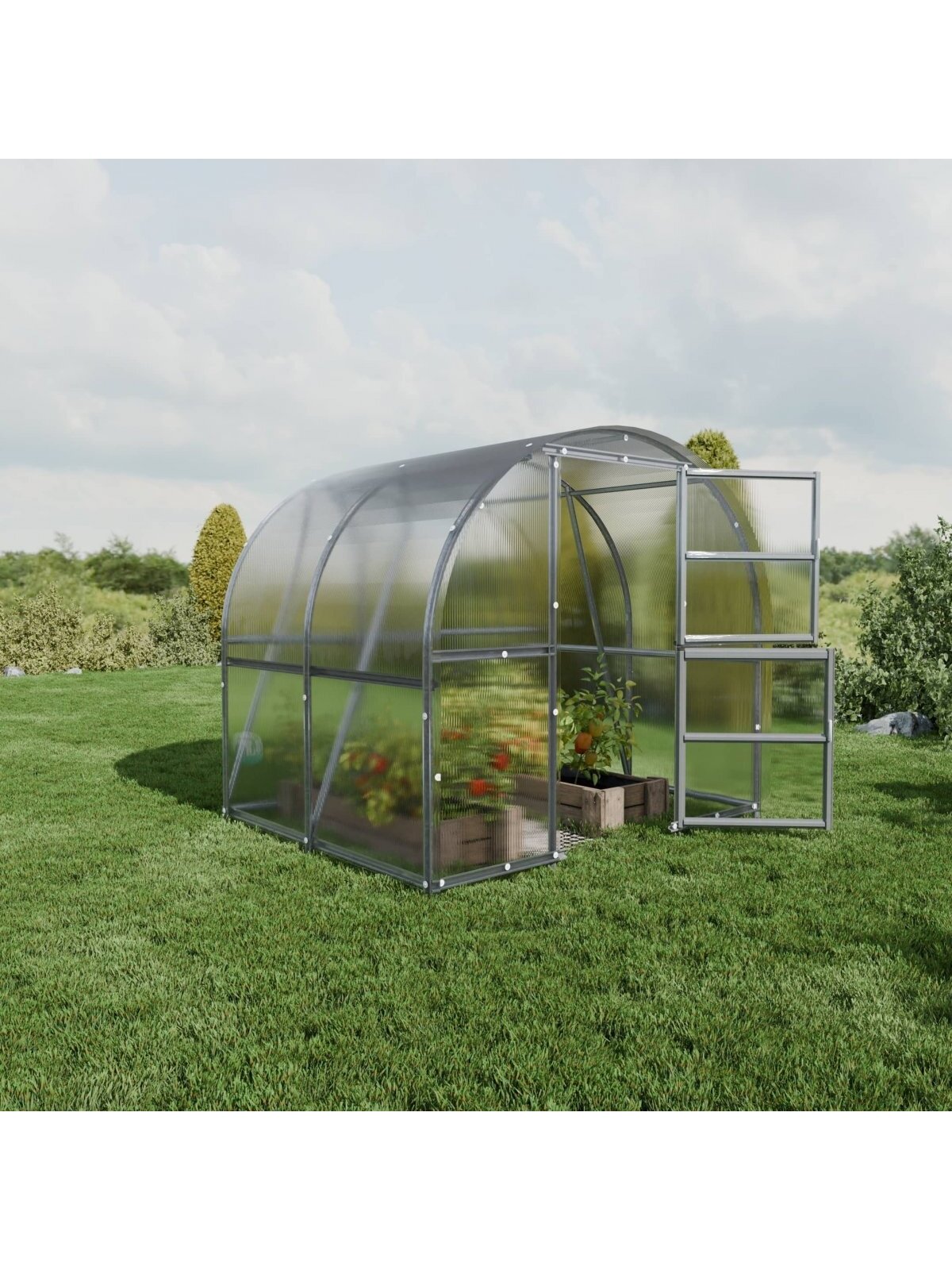 Šiltnamis Baltic LT - 4 mm storio kanalinis polikarbonatas - 3 x 2 m (6 m²) 5 Šiltnamis Baltic LT - 4 mm storio kanalinis polikarbonatas - 3 x 2 m (6 m²) 5