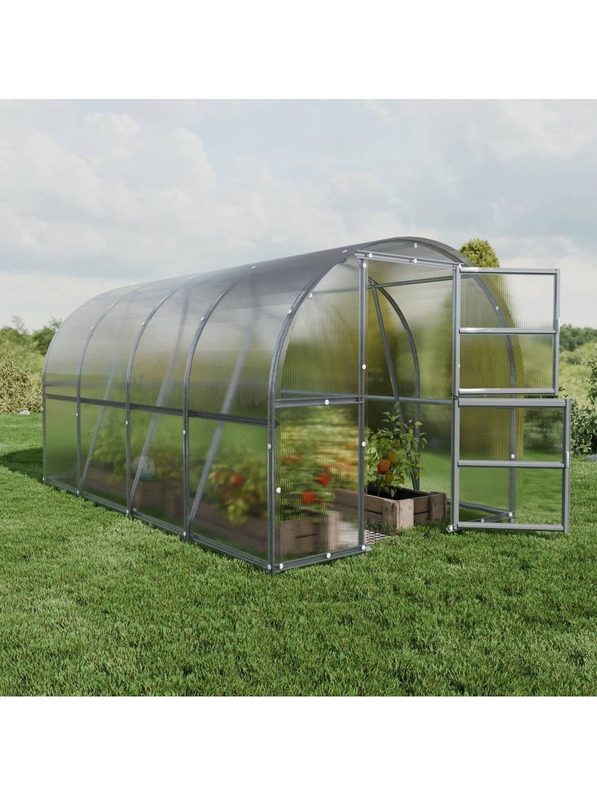 Šiltnamis Baltic LT - 4 mm storio kanalinis polikarbonatas - 3 x 6 m (18 m²) 3 Šiltnamis Baltic LT - 4 mm storio kanalinis polikarbonatas - 3 x 6 m (18 m²) 3