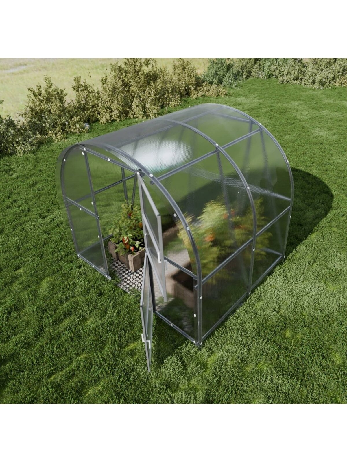 Šiltnamis Baltic LT - 6 mm storio kanalinis polikarbonatas - 3 x 2 m (6 m²) 5 Šiltnamis Baltic LT - 6 mm storio kanalinis polikarbonatas - 3 x 2 m (6 m²) 5