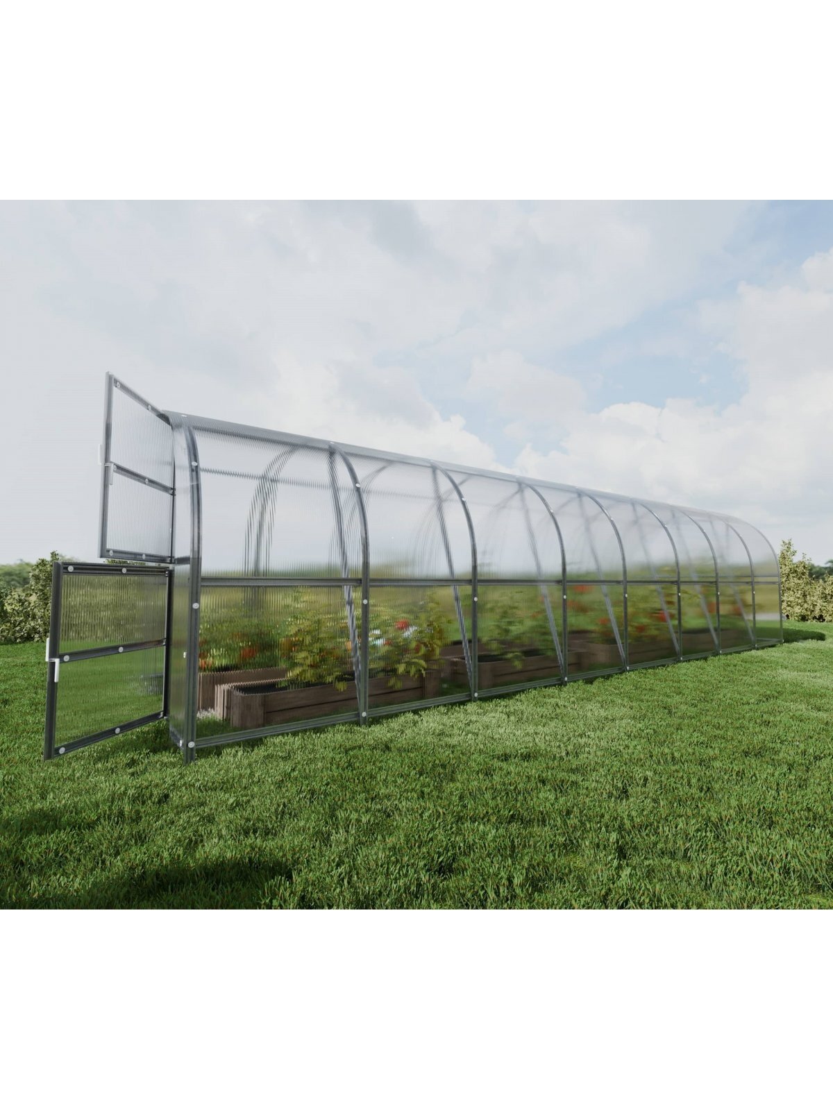 Šiltnamis Baltic LT - 6 mm storio kanalinis polikarbonatas - 3 x 8 m (24 m²) 8 Šiltnamis Baltic LT - 6 mm storio kanalinis polikarbonatas - 3 x 8 m (24 m²) 8