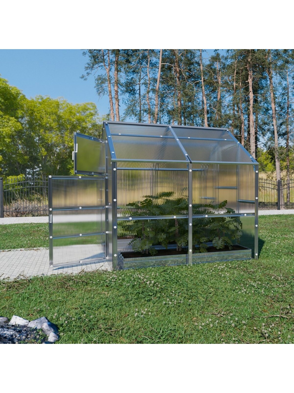 Šiltnamis KLASIKA Bernard - 4 mm storio kanalinis polikarbonatas - 2,35 x 2 m (4,7 m²) 5 Šiltnamis KLASIKA Bernard - 4 mm storio kanalinis polikarbonatas - 2,35 x 2 m (4,7 m²) 5