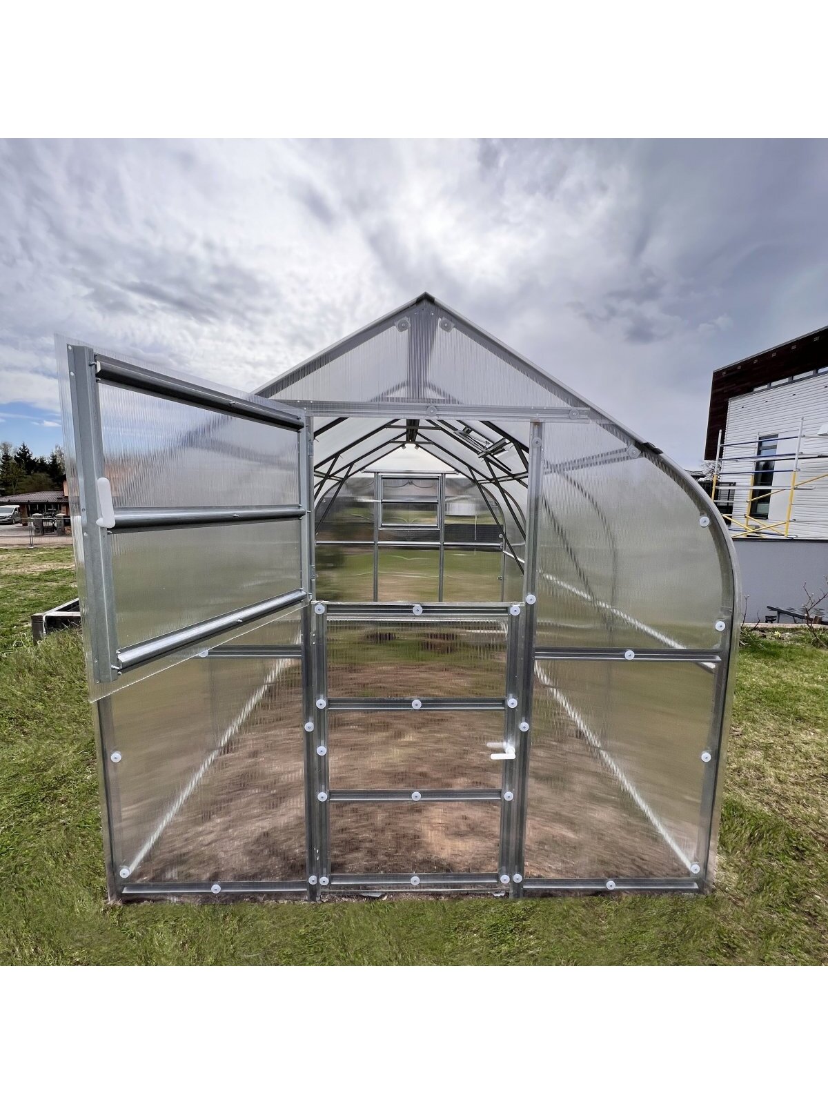 Šiltnamis KLASIKA Drop - 4 mm storio kanalinis polikarbonatas - 2,5 x 12 m (30 m²) 9