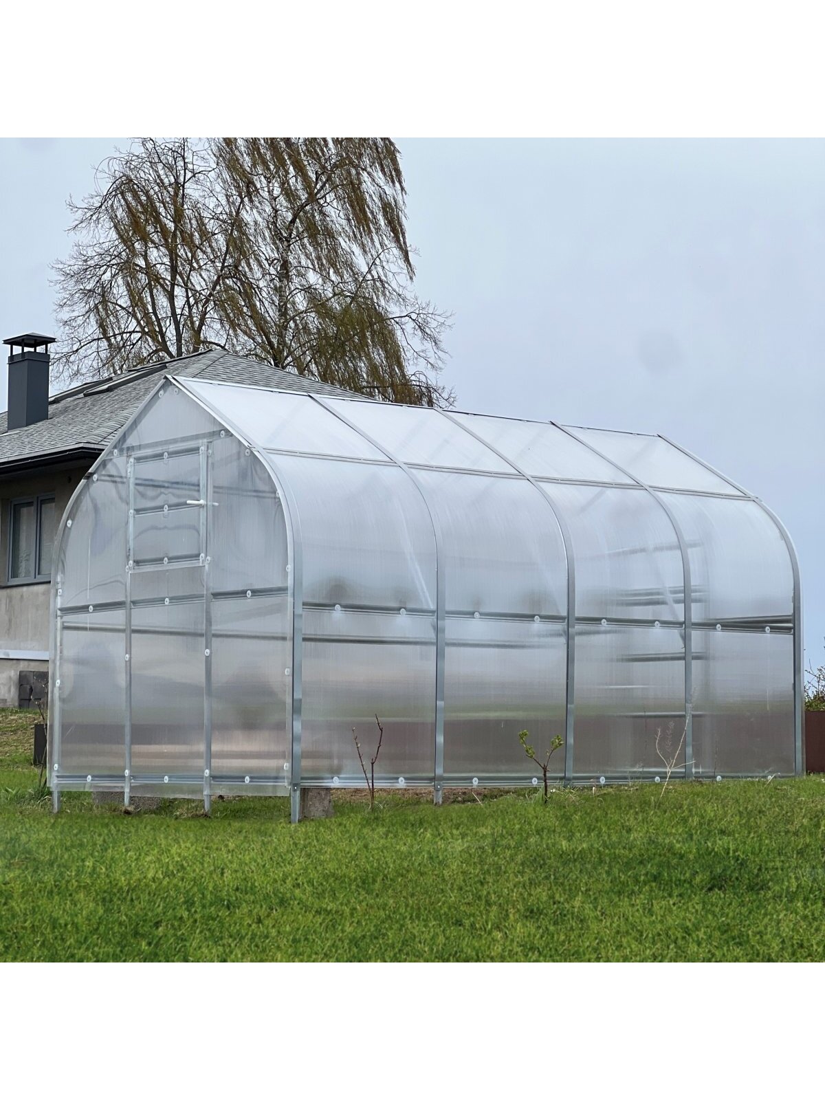 Šiltnamis KLASIKA Drop - 6 mm storio kanalinis polikarbonatas - 2,5 x 12 m (30 m²) 6 Šiltnamis KLASIKA Drop - 6 mm storio kanalinis polikarbonatas - 2,5 x 12 m (30 m²) 6