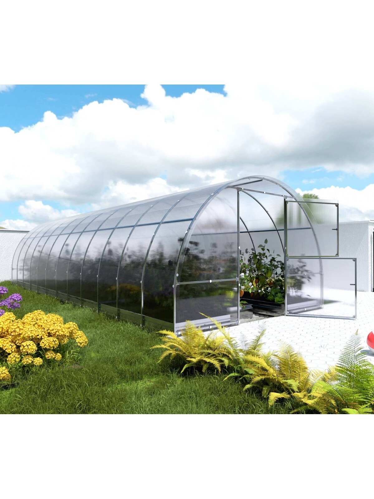 Šiltnamis KLASIKA EASY - 4 mm storio kanalinis polikarbonatas - 3 x 8 m (24 m²) 3 Šiltnamis KLASIKA EASY - 4 mm storio kanalinis polikarbonatas - 3 x 8 m (24 m²) 3
