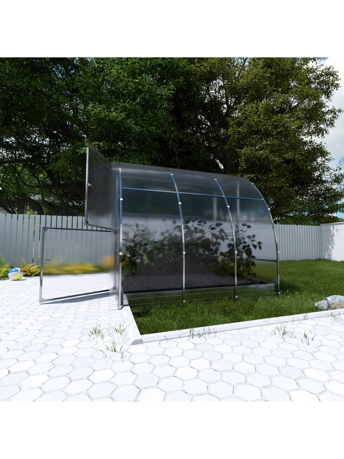 Šiltnamis KLASIKA EASY - 6 mm storio kanalinis polikarbonatas - 3 x 2 m (6 m²) 5
