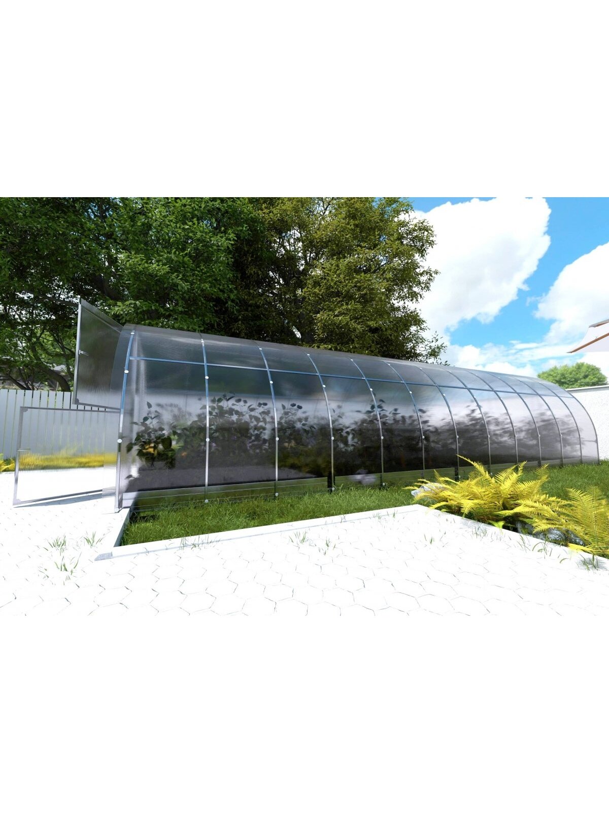 Šiltnamis KLASIKA EASY - 6 mm storio kanalinis polikarbonatas - 3 x 8 m (24 m²) 5 Šiltnamis KLASIKA EASY - 6 mm storio kanalinis polikarbonatas - 3 x 8 m (24 m²) 5