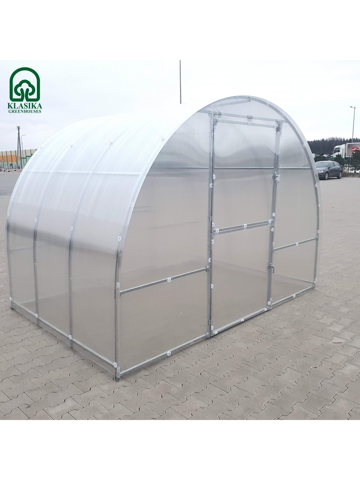 Šiltnamis KLASIKA EASY - 6 mm storio kanalinis polikarbonatas - 3 x 8 m (24 m²) 13 Šiltnamis KLASIKA EASY - 6 mm storio kanalinis polikarbonatas - 3 x 8 m (24 m²) 13