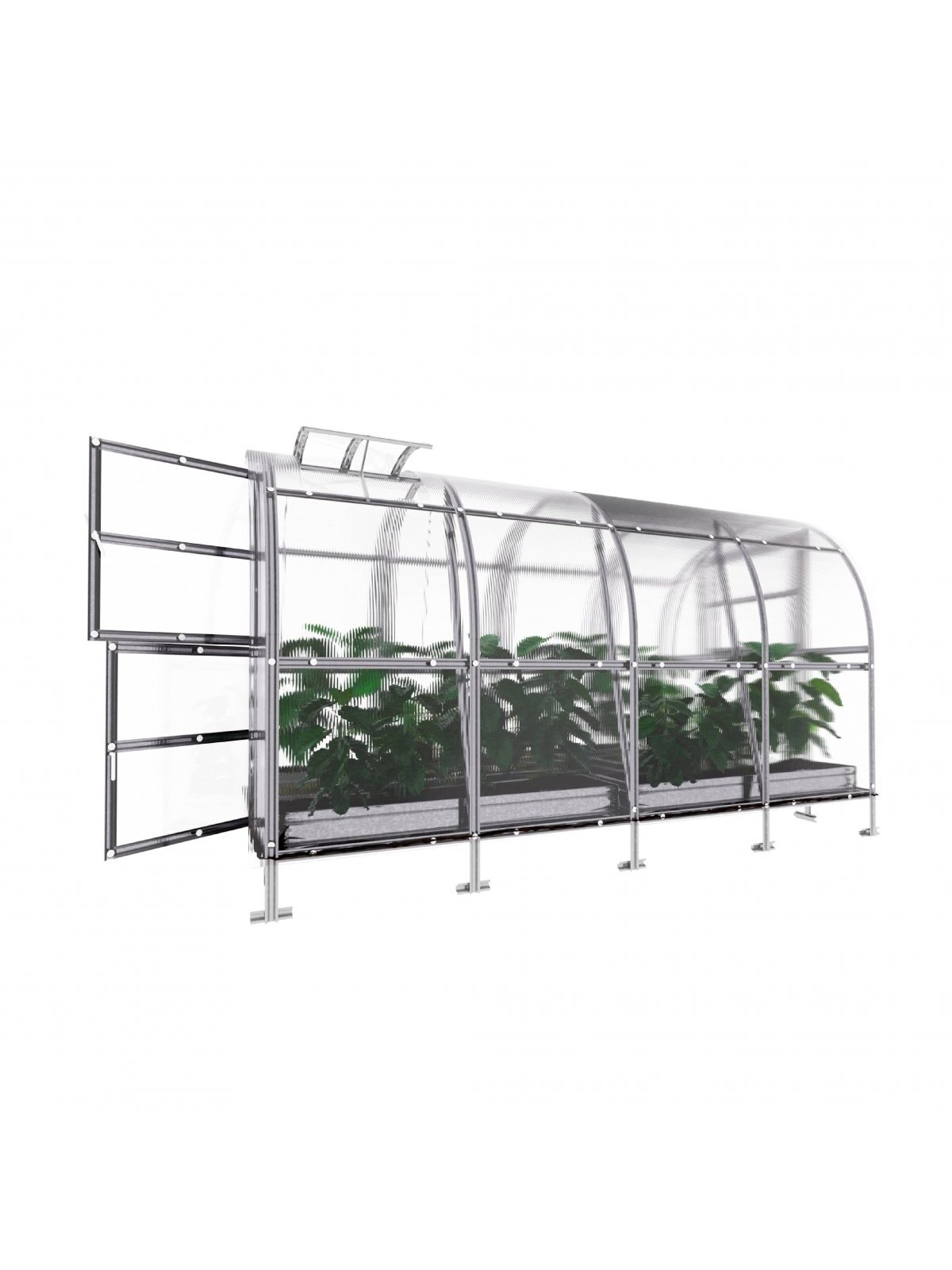 Šiltnamis KLASIKA Slim - 4 mm storio kanalinis polikarbonatas - 2 x 4 m (8 m²) 2 Šiltnamis KLASIKA Slim - 4 mm storio kanalinis polikarbonatas - 2 x 4 m (8 m²) 2