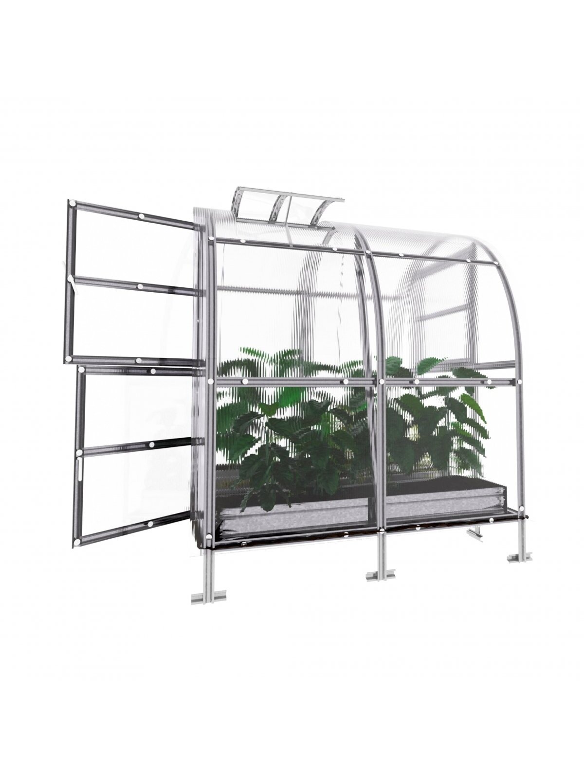 Šiltnamis KLASIKA Slim - 6 mm storio kanalinis polikarbonatas - 2 x 2 m (4 m²) 2 Šiltnamis KLASIKA Slim - 6 mm storio kanalinis polikarbonatas - 2 x 2 m (4 m²) 2