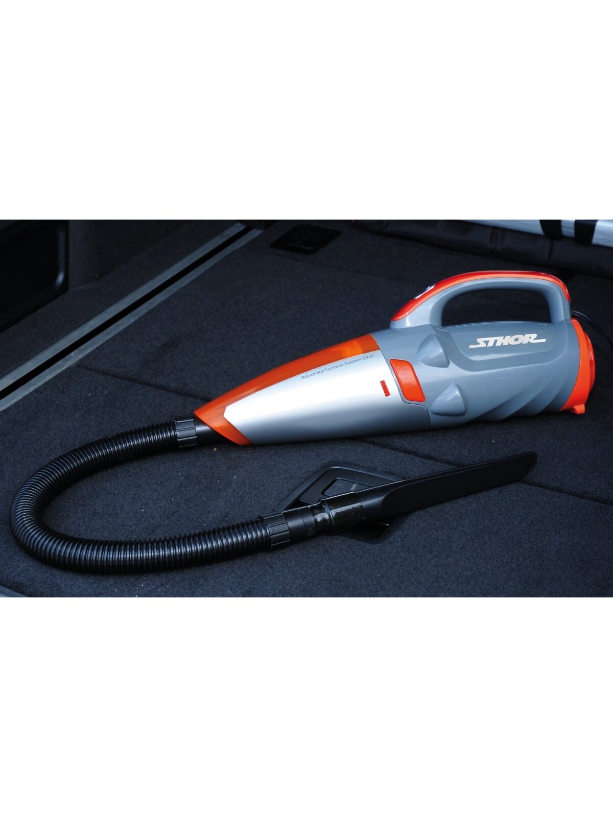 Siurblys automobilinis cikloninis rankinis, 12V Sthor | 100W 7