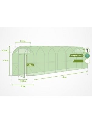 Šiltnamių plėvelės 3x6 m | ↑ 2.5 m 2 Šiltnamių plėvelės 3x6 m | ↑ 2.5 m 2