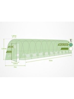 Šiltnamių plėvelės 4x6 m | ↑ 2.3 m 2 Šiltnamių plėvelės 4x6 m | ↑ 2.3 m 2