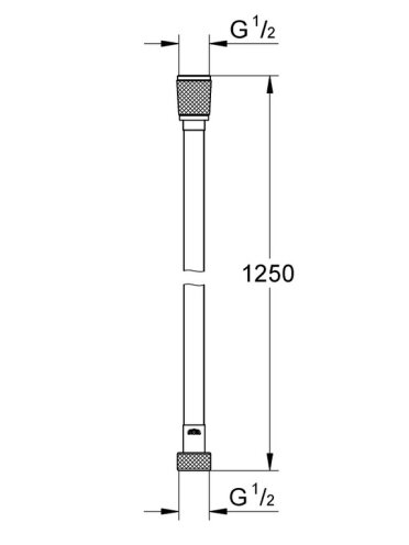 Silverflex dušo žarna 1250mm., 1/2"x1/2" 1 Silverflex dušo žarna 1250mm., 1/2"x1/2" 1