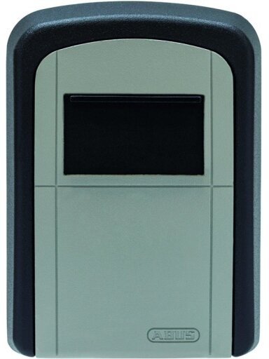 Sieninis raktų seifas Abus, 3.9 x 8.75 x 12 cm, pilka