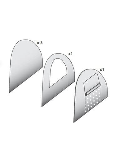Sienos dėl Pavėsinė ARCO 4,5m