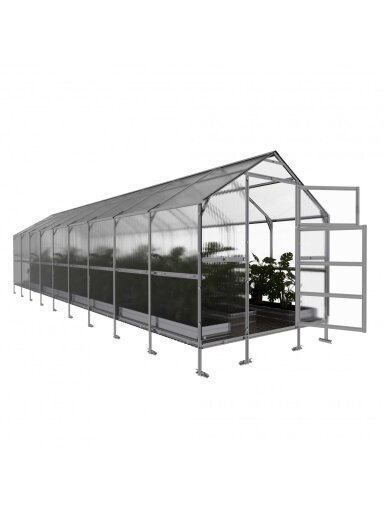 Šiltnamis KLASIKA Bernard - 6 mm storio kanalinis polikarbonatas - 2,35 x 9 m (21,15 m²)