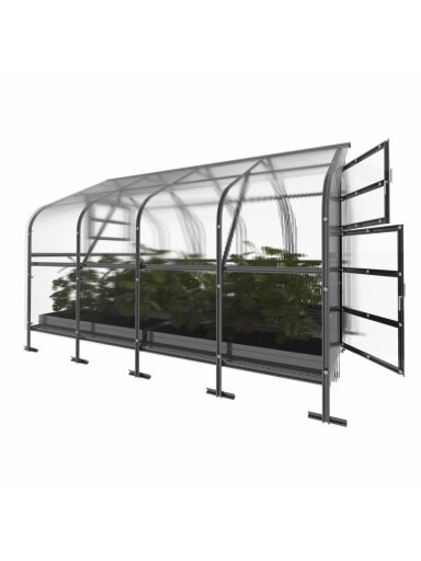 Šiltnamis KLASIKA Drop - 4 mm storio kanalinis polikarbonatas - 2,5 x 4 m (10 m²) Šiltnamis KLASIKA Drop - 4 mm storio kanalinis polikarbonatas - 2,5 x 4 m (10 m²)