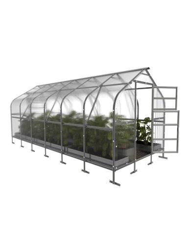 Šiltnamis KLASIKA Drop - 4 mm storio kanalinis polikarbonatas - 2,5 x 6 m (15 m²) Šiltnamis KLASIKA Drop - 4 mm storio kanalinis polikarbonatas - 2,5 x 6 m (15 m²)