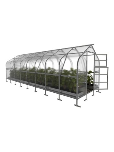 Šiltnamis KLASIKA Drop - 4 mm storio kanalinis polikarbonatas - 2,5 x 8 m (20 m²) Šiltnamis KLASIKA Drop - 4 mm storio kanalinis polikarbonatas - 2,5 x 8 m (20 m²)