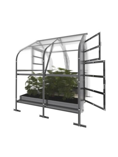 Šiltnamis KLASIKA Drop - 6 mm storio kanalinis polikarbonatas - 2,5 x 2 m (5 m²) Šiltnamis KLASIKA Drop - 6 mm storio kanalinis polikarbonatas - 2,5 x 2 m (5 m²)