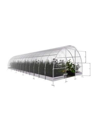 Šiltnamis KLASIKA EASY - 6 mm storio kanalinis polikarbonatas - 3 x 10 m (30 m²)