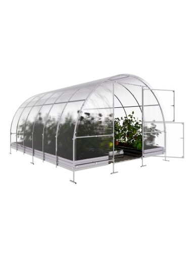 Šiltnamis KLASIKA EASY - 6 mm storio kanalinis polikarbonatas - 3 x 4 m  (12 m²)