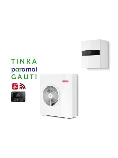Šilumos siurblys Oras-Vanduo Ariston Nimbus R32, Plus, 80 S T Net 11.74 kW Φ3, su Wi-Fi Šilumos siurblys Oras-Vanduo Ariston Nimbus R32, Plus, 80 S T Net 11.74 kW Φ3, su Wi-Fi