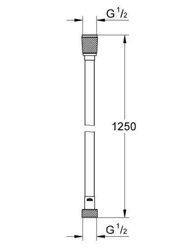 Silverflex dušo žarna 1250mm., 1/2"x1/2"