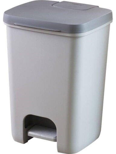 Šiukšliadėžė Curver Essentials, pilka, 40 l, 55 cm x 37.5 cm