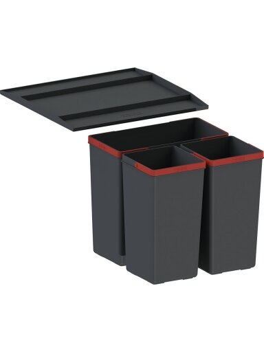 Šiukšliadėžė FRANKE, Easy Sort, 45, 1x14,5L+2x7,5L