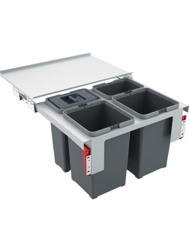 Šiukšliadėžė FRANKE, Sorter Garbo, 60-4, 2x12l.+2X8l.