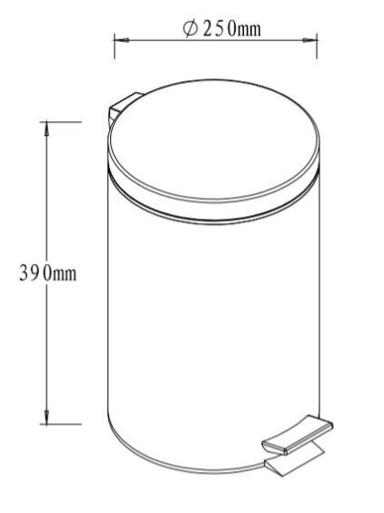 Šiukšliadėžė Multi, 12l. 3 Šiukšliadėžė Multi, 12l. 3