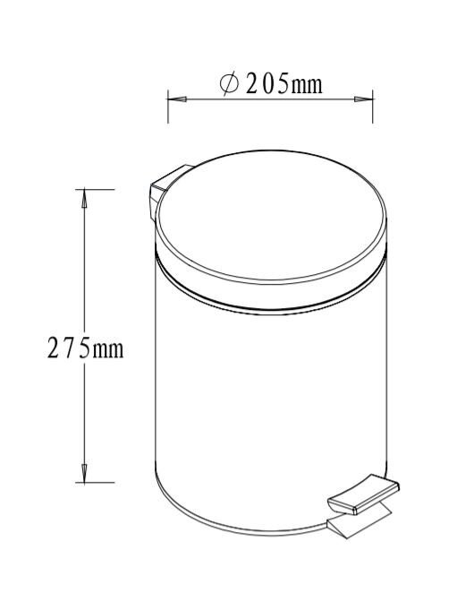 Šiukšliadėžė Multi, 5l. 2 Šiukšliadėžė Multi, 5l. 2