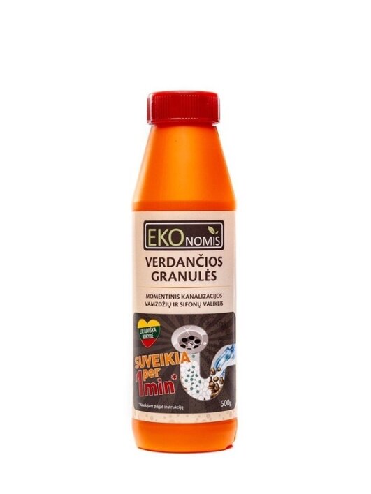 Sifonų ir kanaliza valik Ekonomis VERDANČIOS GRANULĖS®,500g 1