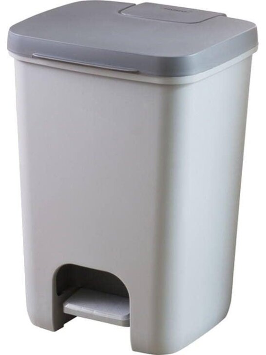Šiukšliadėžė Curver Essentials, pilka, 40 l, 55 cm x 37.5 cm
