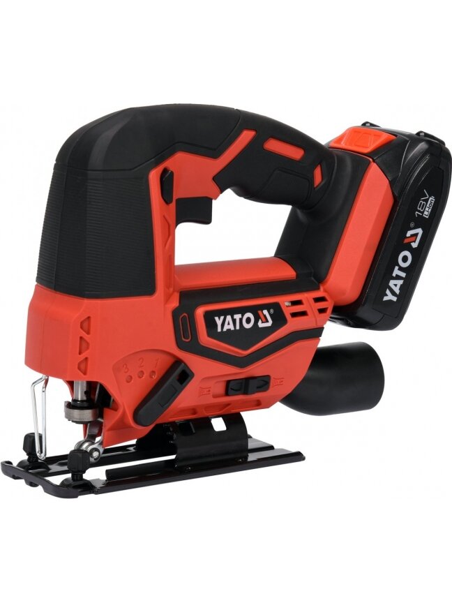 Siaurapjūklis akumuliatorinis 18V Li-ion Yato | 2.0Ah maks. pjaunamos medienos/metalo storis: 50/5mm Siaurapjūklis akumuliatorinis 18V Li-ion Yato | 2.0Ah maks. pjaunamos medienos/metalo storis: 50/5mm