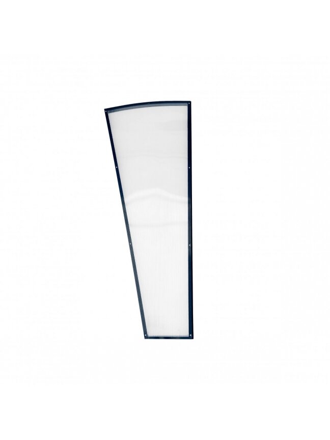 Sienelė stogeliams STARKEDACH - Ruda konstrukcija / Skaidri danga - Arkinis - Dešininė 1