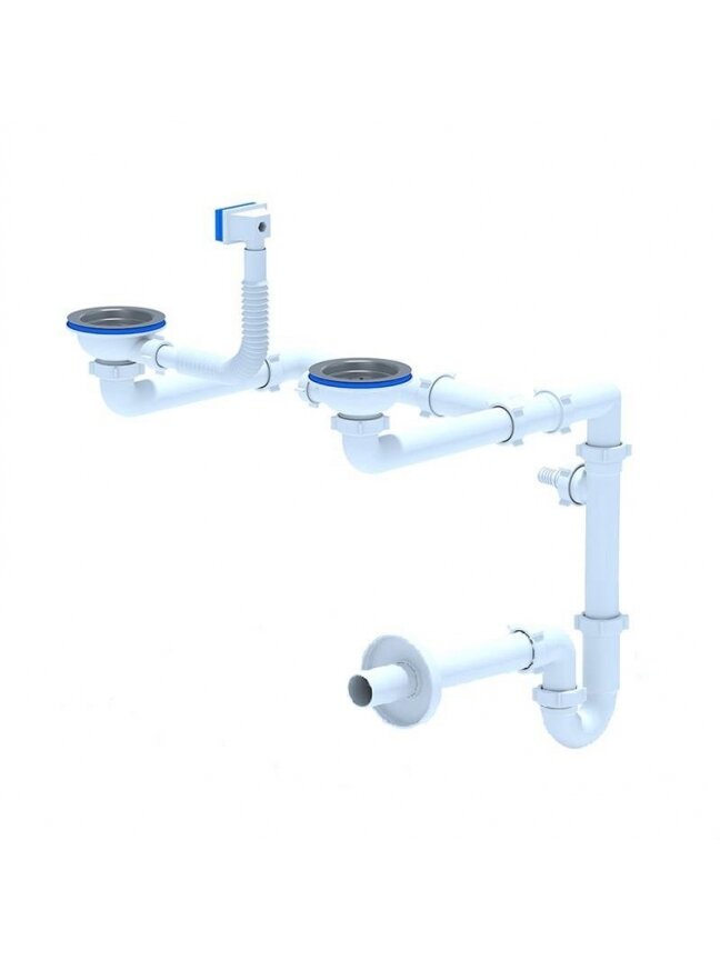 Sifonas dvigubai plautuvei Aniplast LD0515 Sifonas dvigubai plautuvei Aniplast LD0515