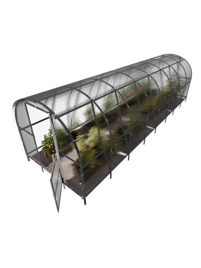Šiltnamis Baltic LT - 4 mm storio kanalinis polikarbonatas - 3 x 8 m (24 m²) 2