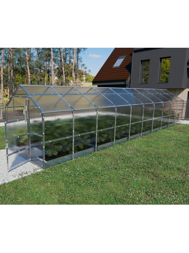 Šiltnamis KLASIKA Bernard - 4 mm storio kanalinis polikarbonatas - 2,35 x 10 m (23,5 m²) 4 Šiltnamis KLASIKA Bernard - 4 mm storio kanalinis polikarbonatas - 2,35 x 10 m (23,5 m²) 4