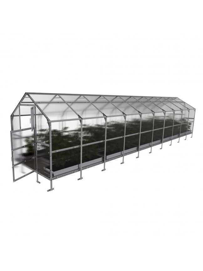 Šiltnamis KLASIKA Bernard - 4 mm storio kanalinis polikarbonatas - 2,35 x 10 m (23,5 m²) 1 Šiltnamis KLASIKA Bernard - 4 mm storio kanalinis polikarbonatas - 2,35 x 10 m (23,5 m²) 1