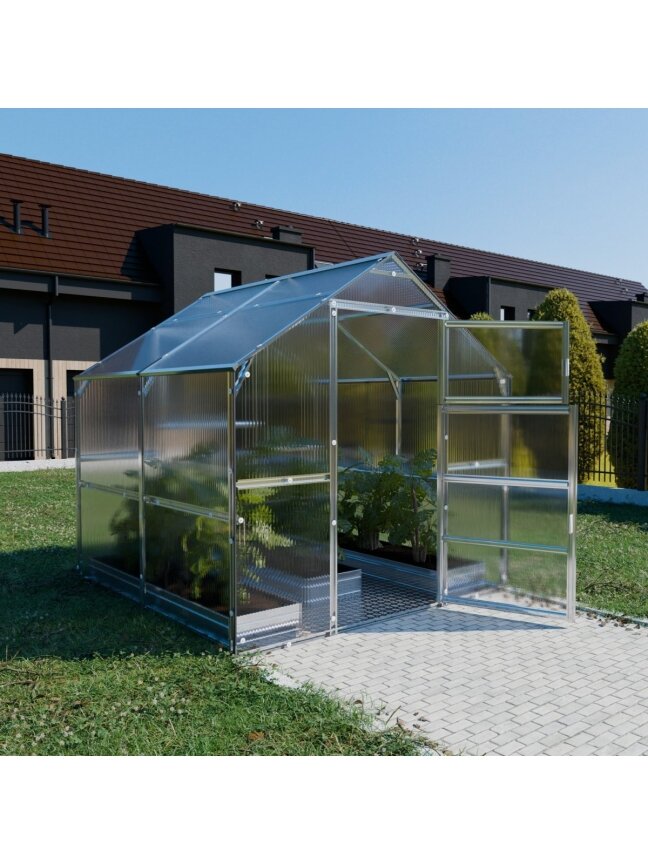 Šiltnamis KLASIKA Bernard - 4 mm storio kanalinis polikarbonatas - 2,35 x 2 m (4,7 m²) 3 Šiltnamis KLASIKA Bernard - 4 mm storio kanalinis polikarbonatas - 2,35 x 2 m (4,7 m²) 3