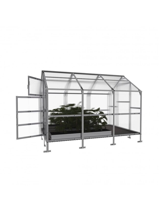 Šiltnamis KLASIKA Bernard - 4 mm storio kanalinis polikarbonatas - 2,35 x 3 m (7,05 m²) 2 Šiltnamis KLASIKA Bernard - 4 mm storio kanalinis polikarbonatas - 2,35 x 3 m (7,05 m²) 2