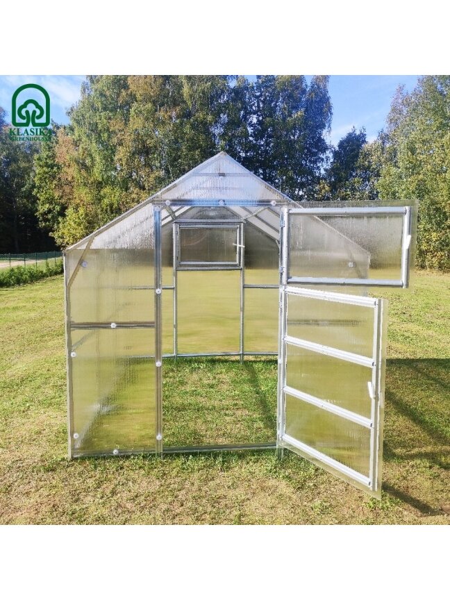 Šiltnamis KLASIKA Bernard - 4 mm storio kanalinis polikarbonatas - 2,35 x 3 m (7,05 m²) 6