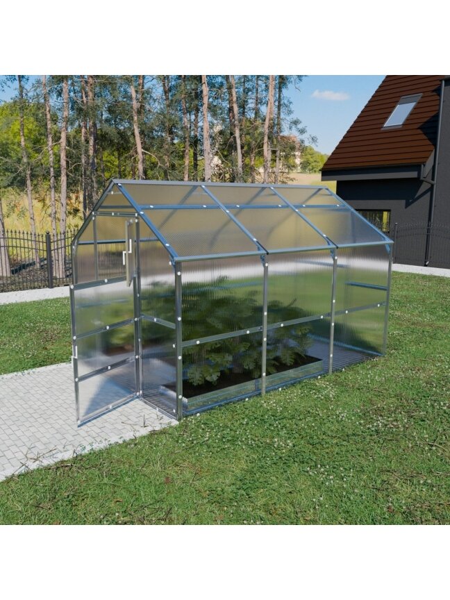 Šiltnamis KLASIKA Bernard - 4 mm storio kanalinis polikarbonatas - 2,35 x 3 m (7,05 m²) 4 Šiltnamis KLASIKA Bernard - 4 mm storio kanalinis polikarbonatas - 2,35 x 3 m (7,05 m²) 4