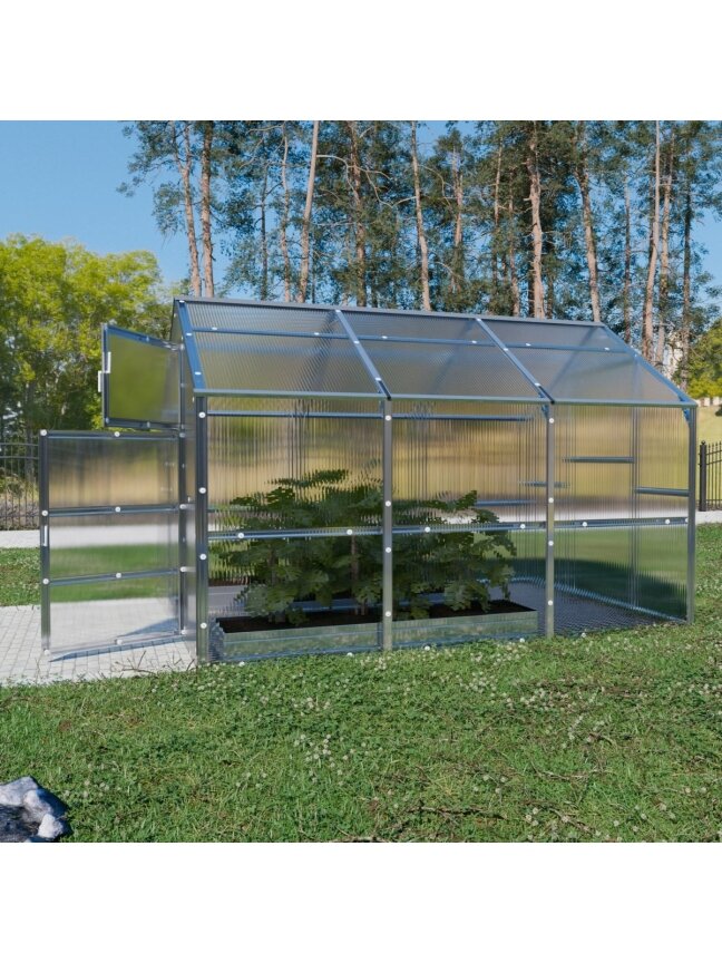 Šiltnamis KLASIKA Bernard - 4 mm storio kanalinis polikarbonatas - 2,35 x 3 m (7,05 m²) 5 Šiltnamis KLASIKA Bernard - 4 mm storio kanalinis polikarbonatas - 2,35 x 3 m (7,05 m²) 5